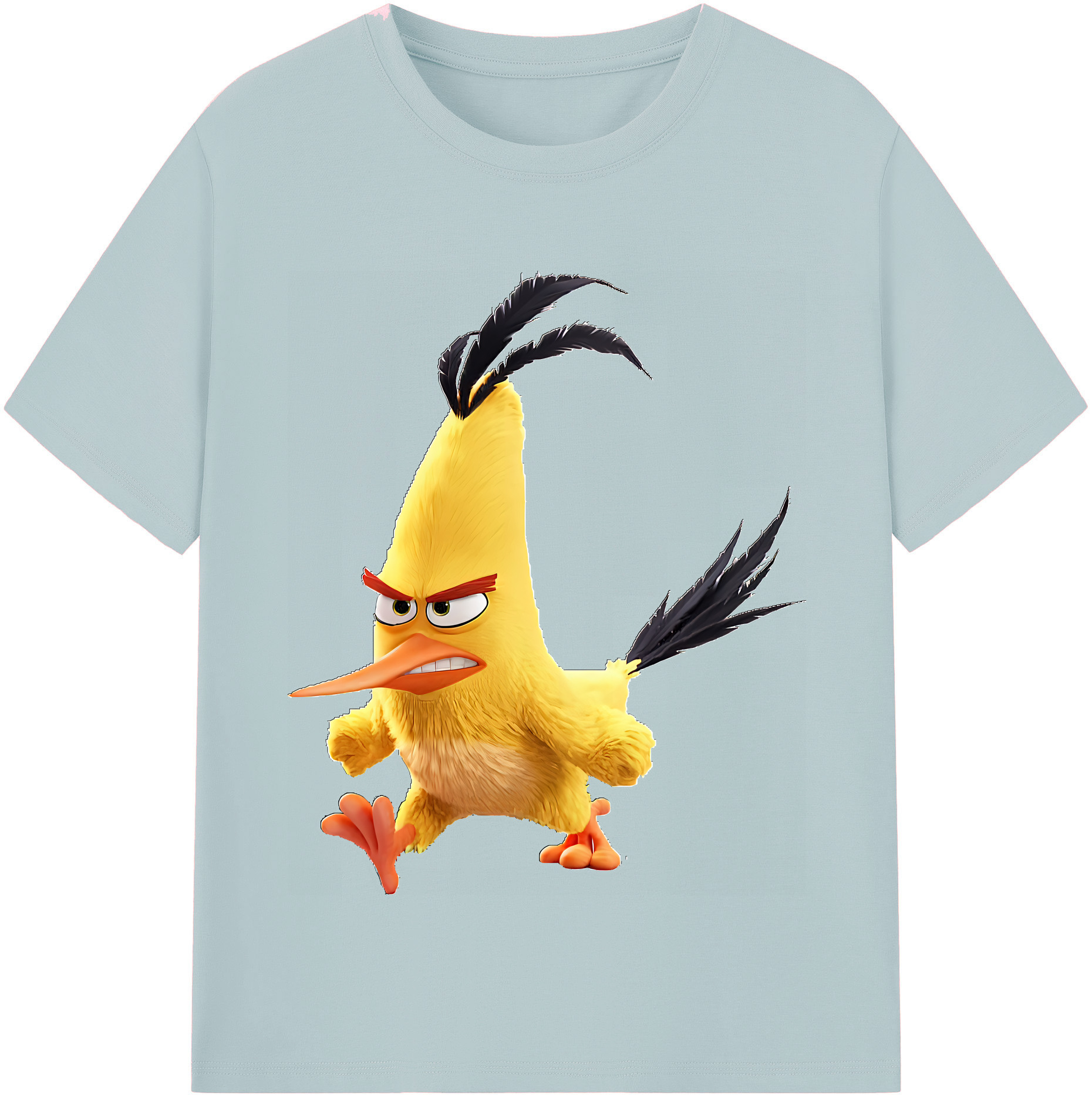 （画像用） Angry Birds アングリーバード 綿100％半袖Tシャツ（フロントプリント）